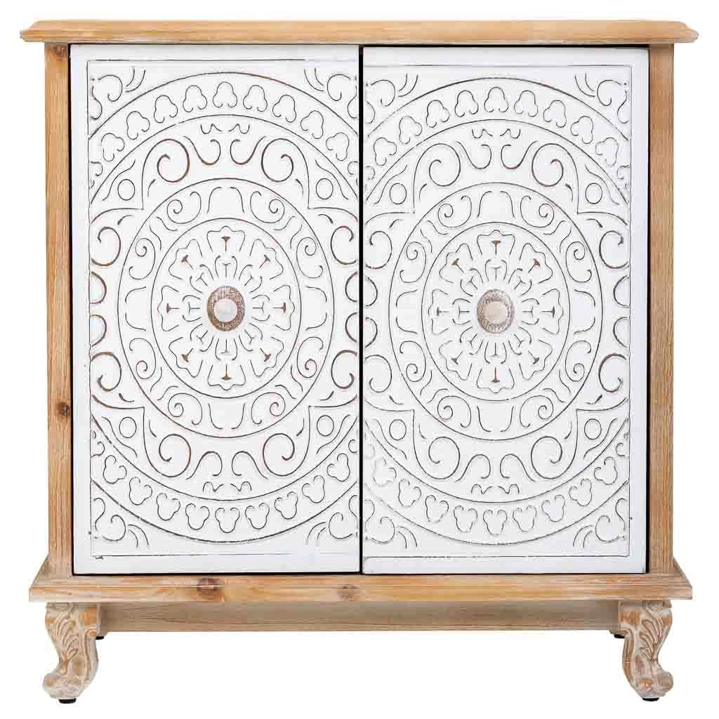 Credenza in legno con 2 porte 78x40x79