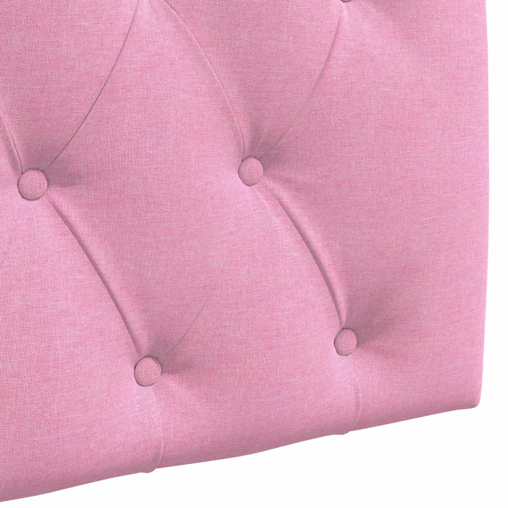 Testiera sospesa Con luce LED Rosa Tessuto 3424691