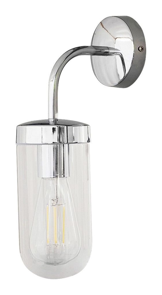 Applique bagno E27 cromata vetro IP44 Rabalux Yago 3309