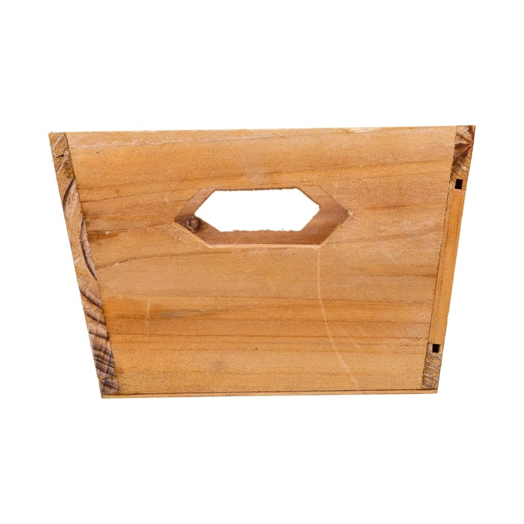 Set di 3 scatole in legno marrone
