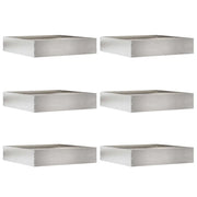 Bordura per Prato 6 pz Argento 60 x 60 x 13 cm CFW2775409