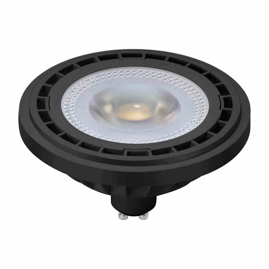 Lampadina LED GU10 10W 4000K 870lm 38° nera Eko-Light