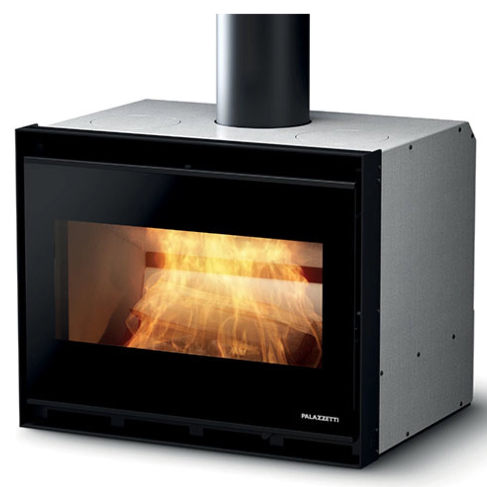 Caminetto a legna inserimento convezione naturale focolare thermofix base ghisa *** misure gtm90, confezione 1