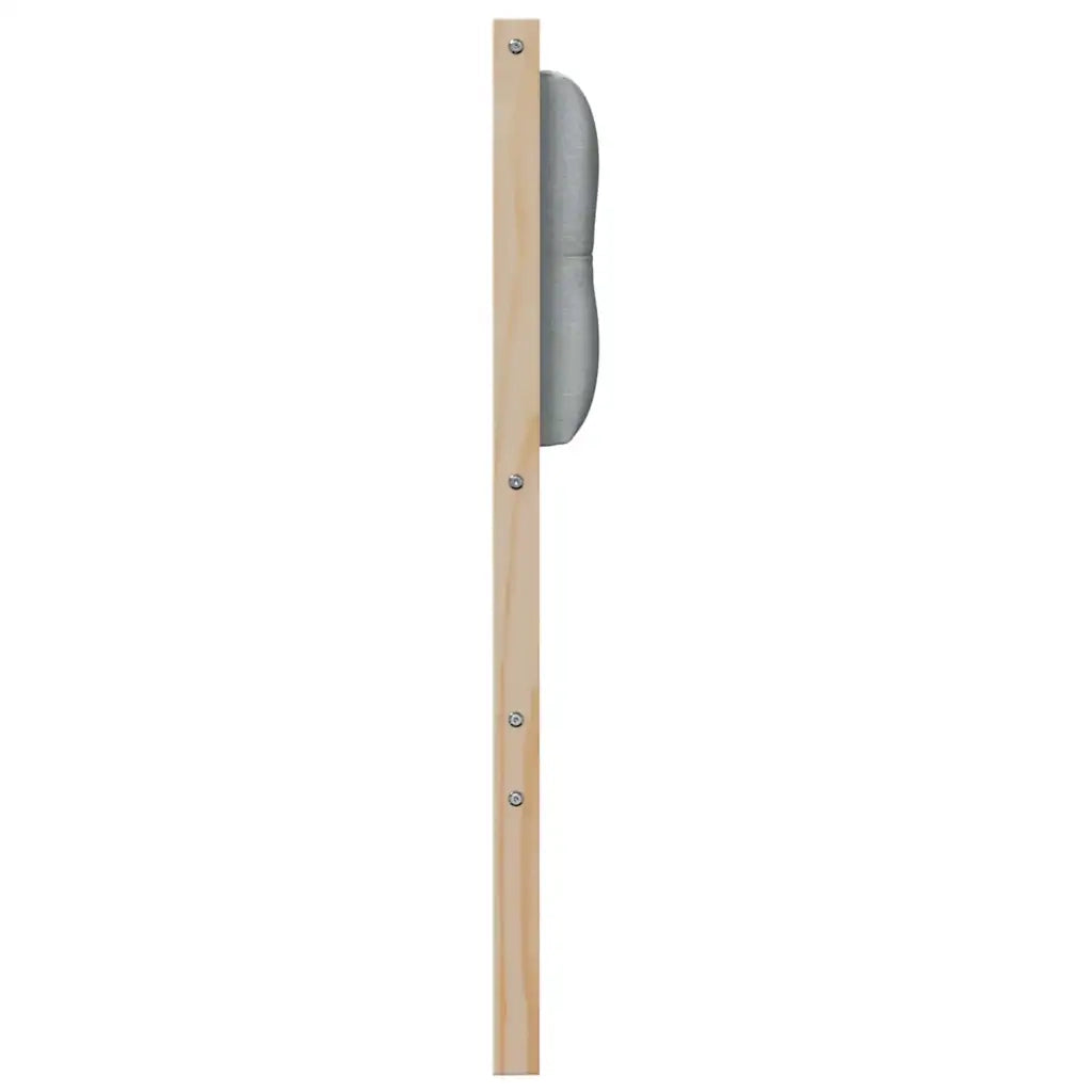 Testiera Marrone e grigio chiaro 160 cm Legno di pino massello 878999