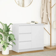 Credenza con Cassetto-Buffet-Armadio da cucina Bianco 71x35x65 cm in Legno Multistrato 392932