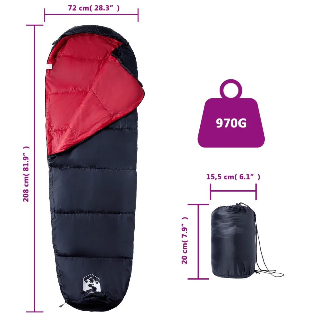 Sacco a Pelo Mummia da Campeggio per Adulti 3 Stagioni CFW8131268