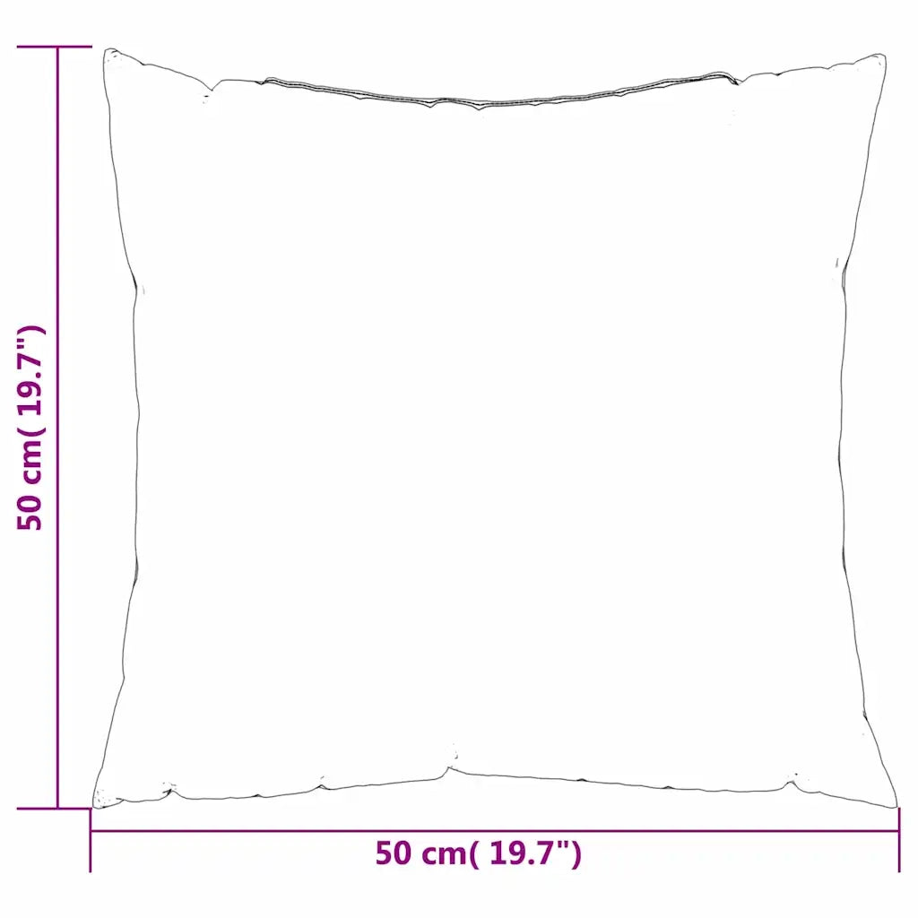 Cuscini Scatter a scacchi 4 pcs Quadro Nero 50 x 50 cm 360397