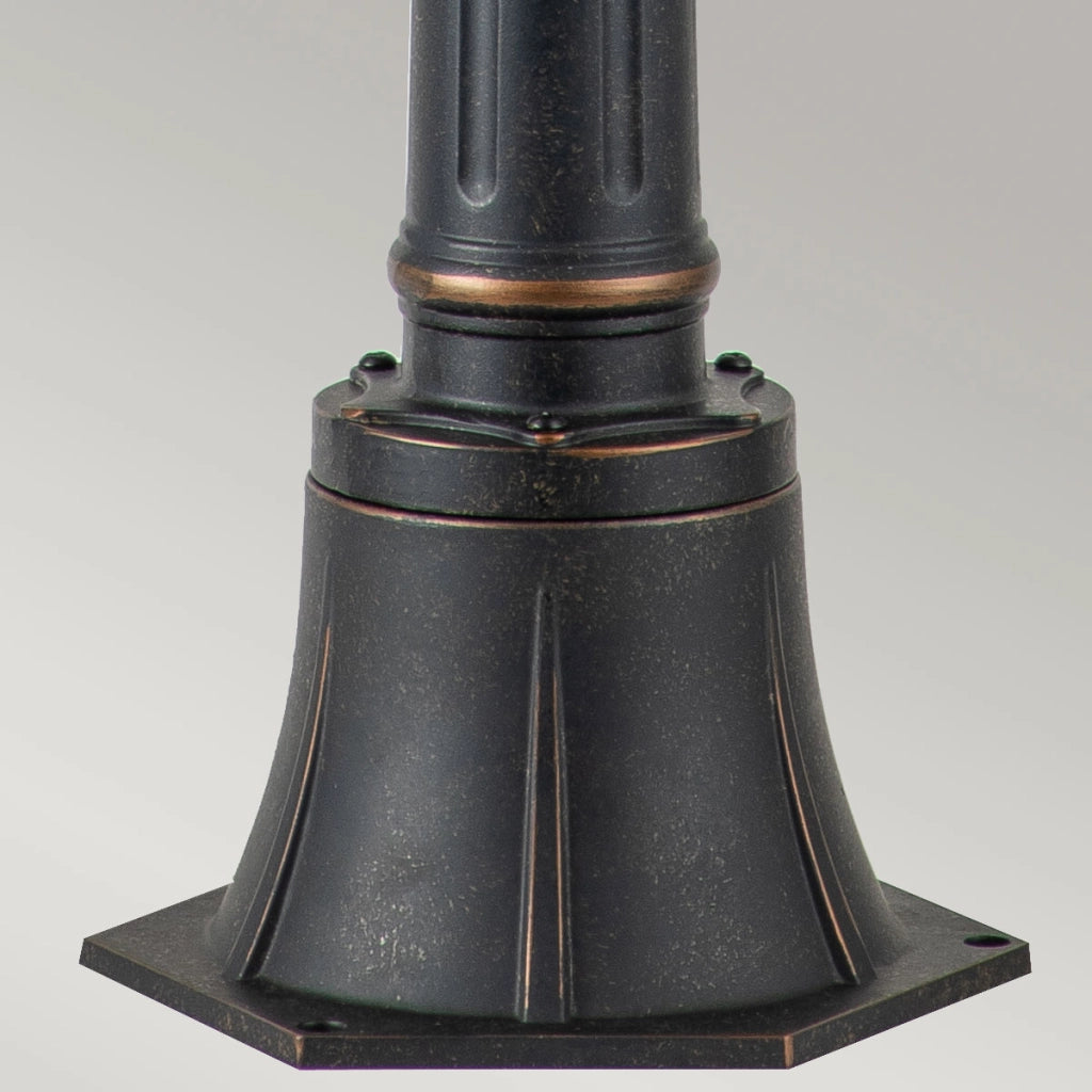 Lampione esterno Baltimore Elstead E27 60W bronzo anticato