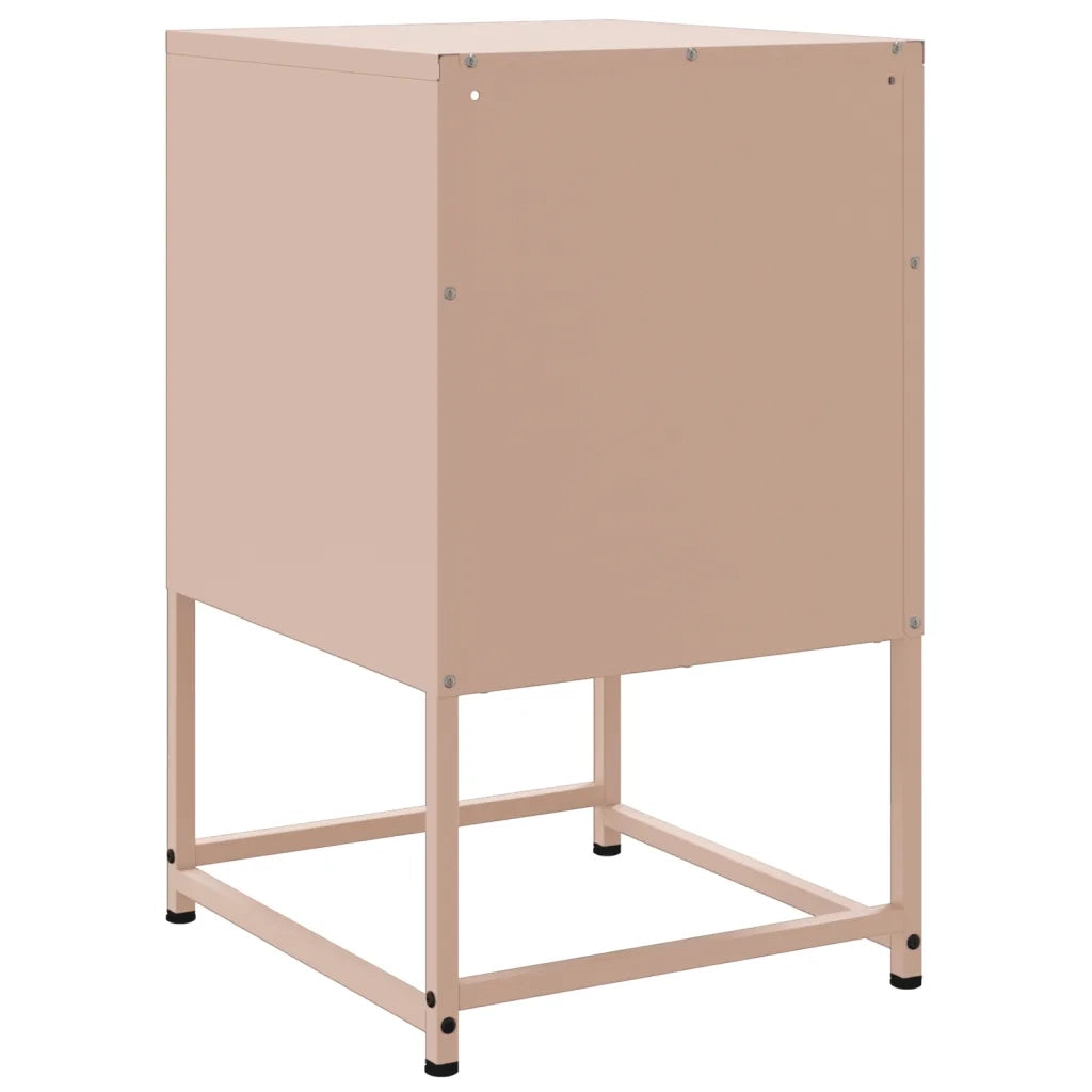 Comodini 2 pz Rosa 36x39x60,5 cm in Acciaio 846557
