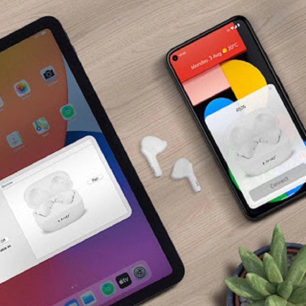 Trade Shop - Auricolari Cuffie Bluetooth Wireless Controllo Touch Con Scatola Di Ricarica R535 -