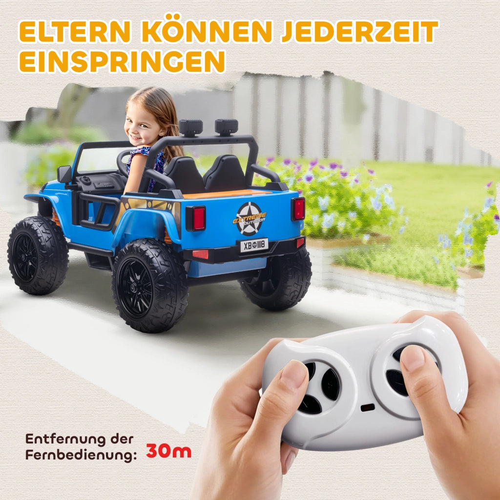 Auto Elettrica Bambini ¨C Minimal ¨C Blu, 12V, Telecomando, 3-8 Anni