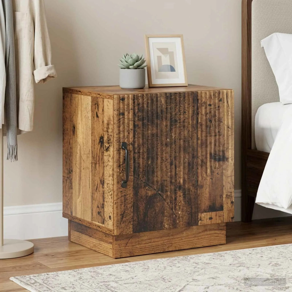 Comodino 2 pcs Legno antico 43 x 34,5 x 47 cm 895272