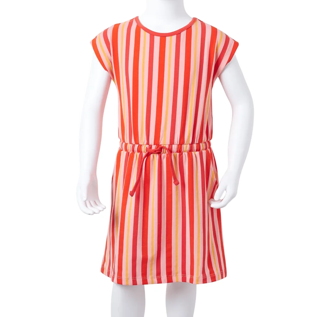 Abito per Bambine con Coulisse Rosa e Rosso 116 CFW2397436
