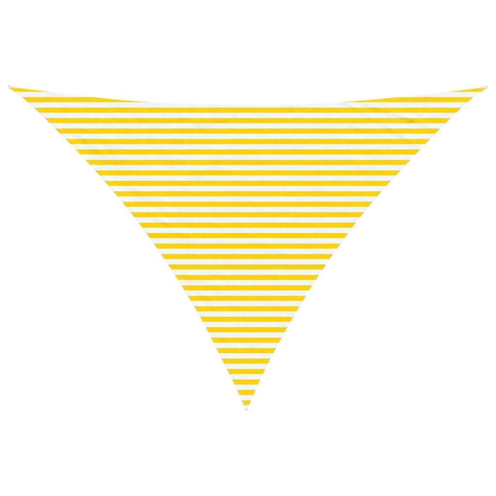 Telo Ombra da Esterno Giallo e Bianco 5 x 5 x 6 m 42031173