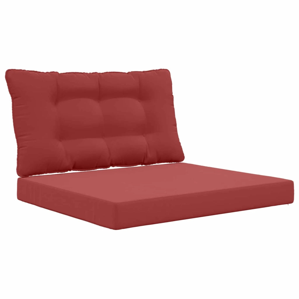 Cuscino per divano da esterno 2 pcs Rosso vino Poliestere 900906