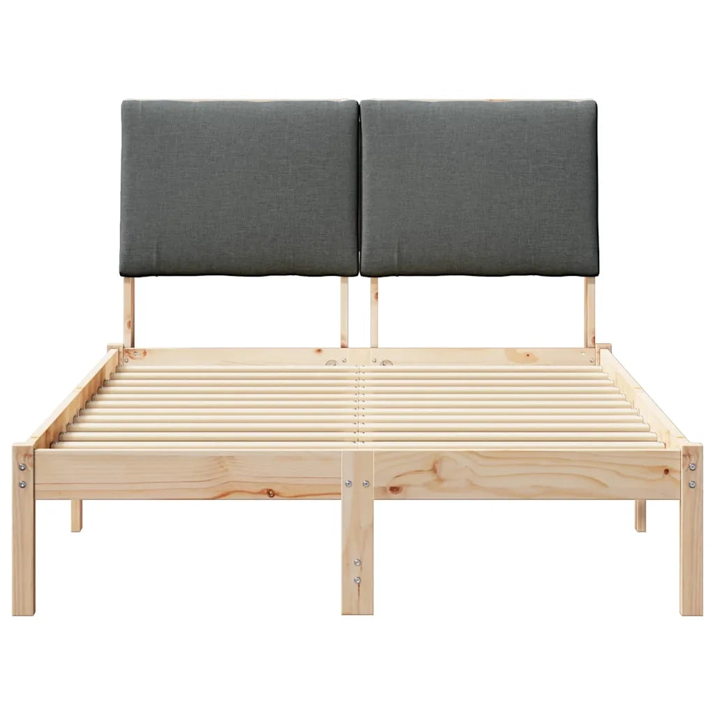 Struttura del Letto marrone e grigio scuro 120 x 190 cm
