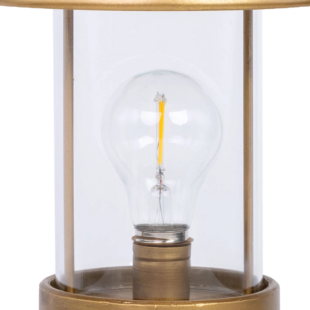 Lampada da tavolo in metallo 18x18x36,5h cm