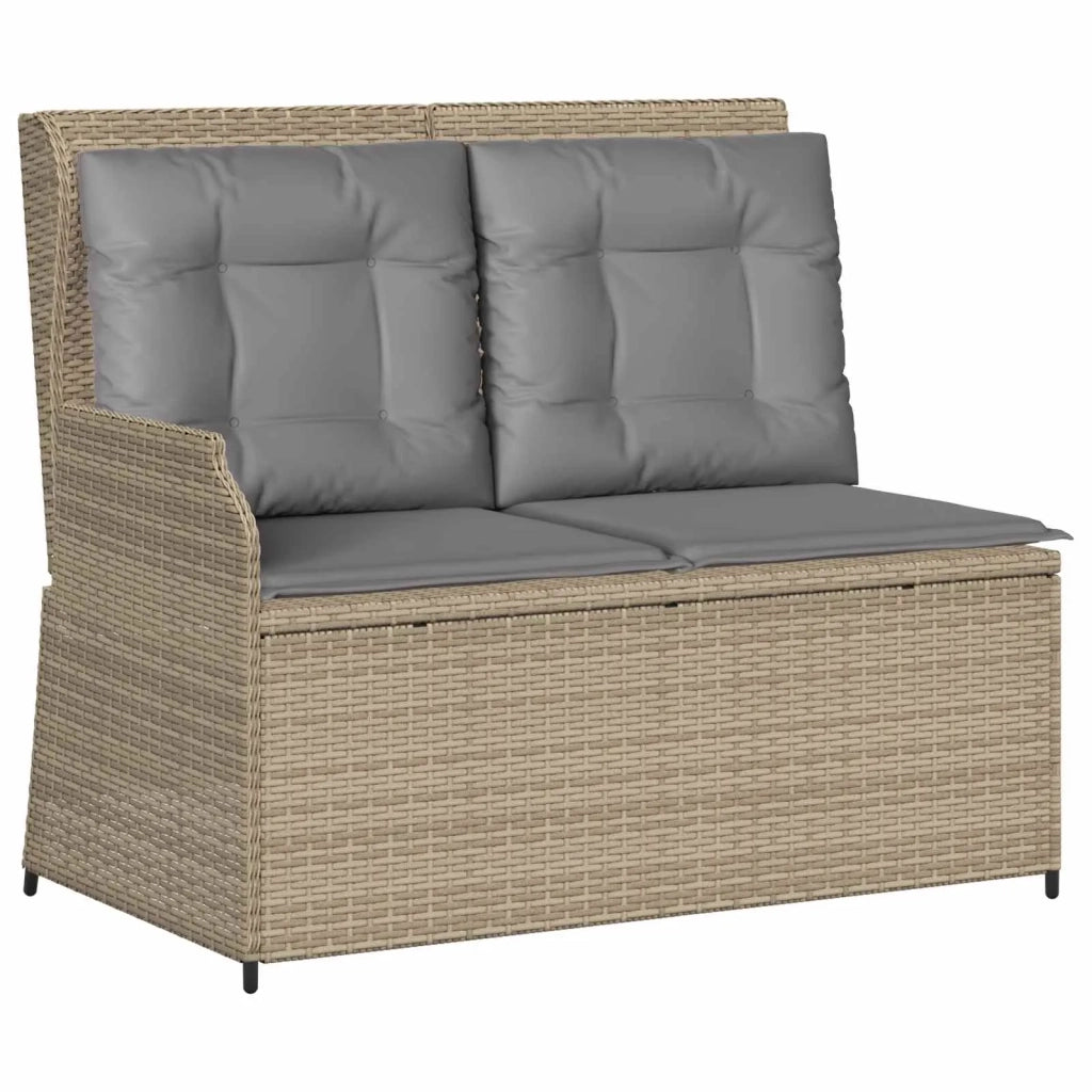 Panchina da giardino Beige polyrattan 3394452