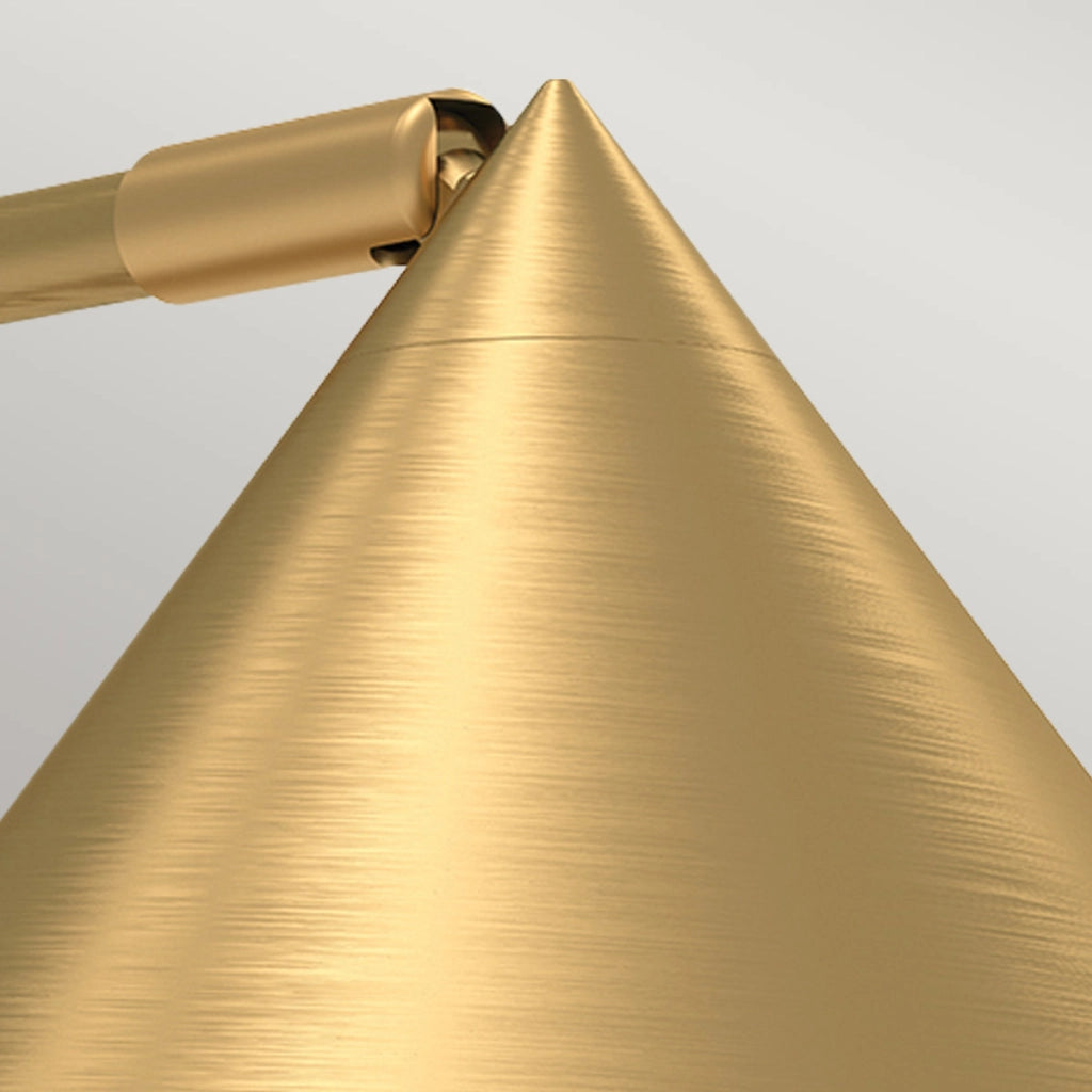 Applique minimal oro spazzolato cono E27 60W Remyck