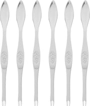 Ferrature in acciaio inossidabile - 6 pezzi - argento - 16,5 cm