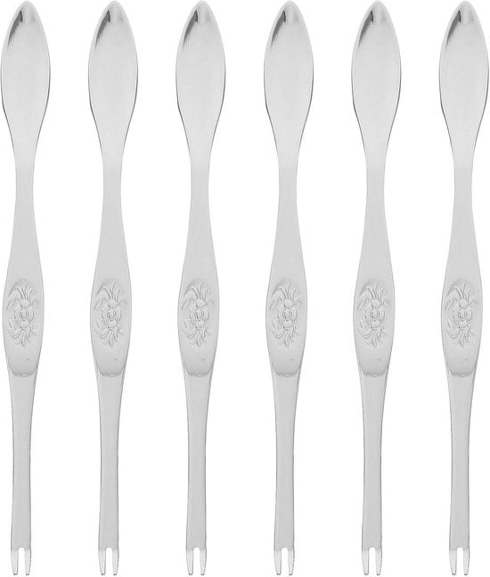 Ferrature in acciaio inossidabile - 6 pezzi - argento - 16,5 cm