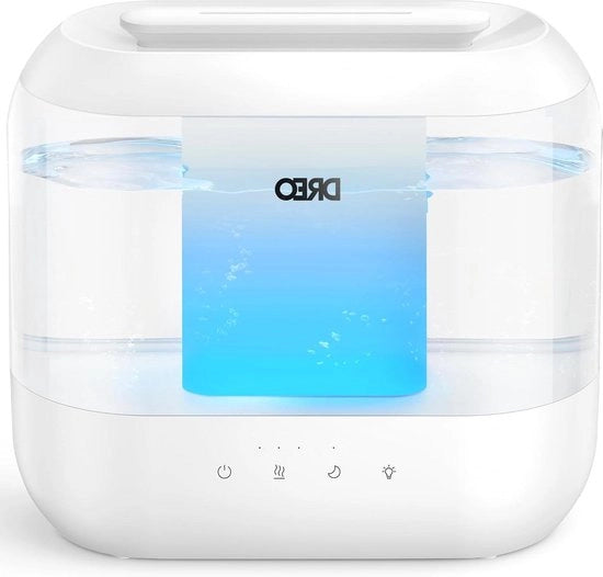 Umidoaria per Camera da Letto - 4L - 32 Ore di Durata - Diffusore di Olio Essenziale - Silenzioso - 28dB - Lampada da Notte - Funzione Ultrasuoni Raffredda rapidamente