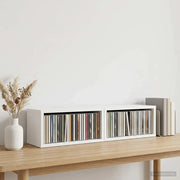 Rack per Stoccaggio CD 2 pz Bianco 40 x 17 x 17 cm 8012707
