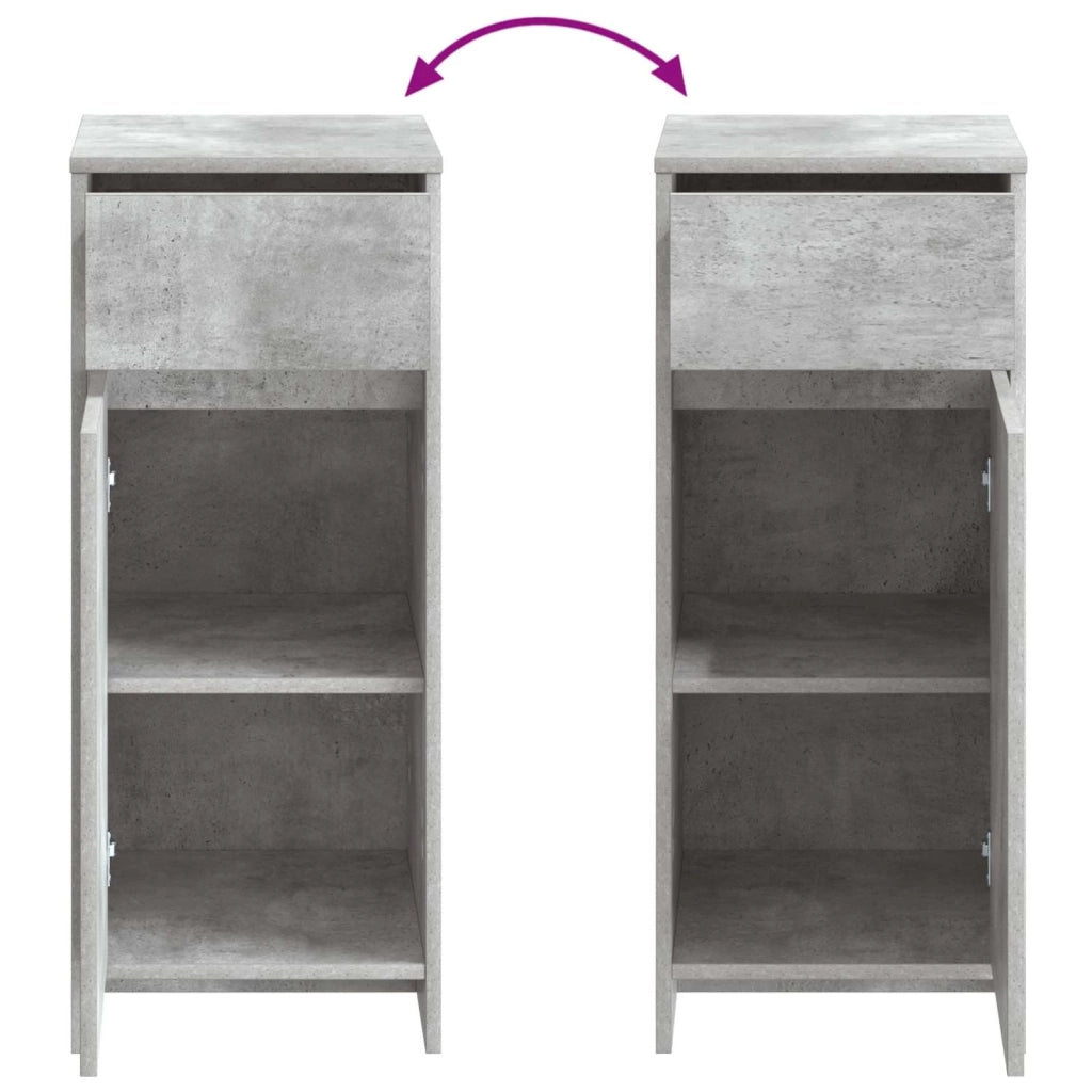Mobile da Bagno Grigio Cemento 35 x 36,5 x 85 cm 890747