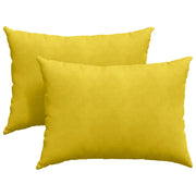Cuscini da Divano 2 pz | Cuscini per sedie Giallo 70 x 50 cm Tessuto in Cords