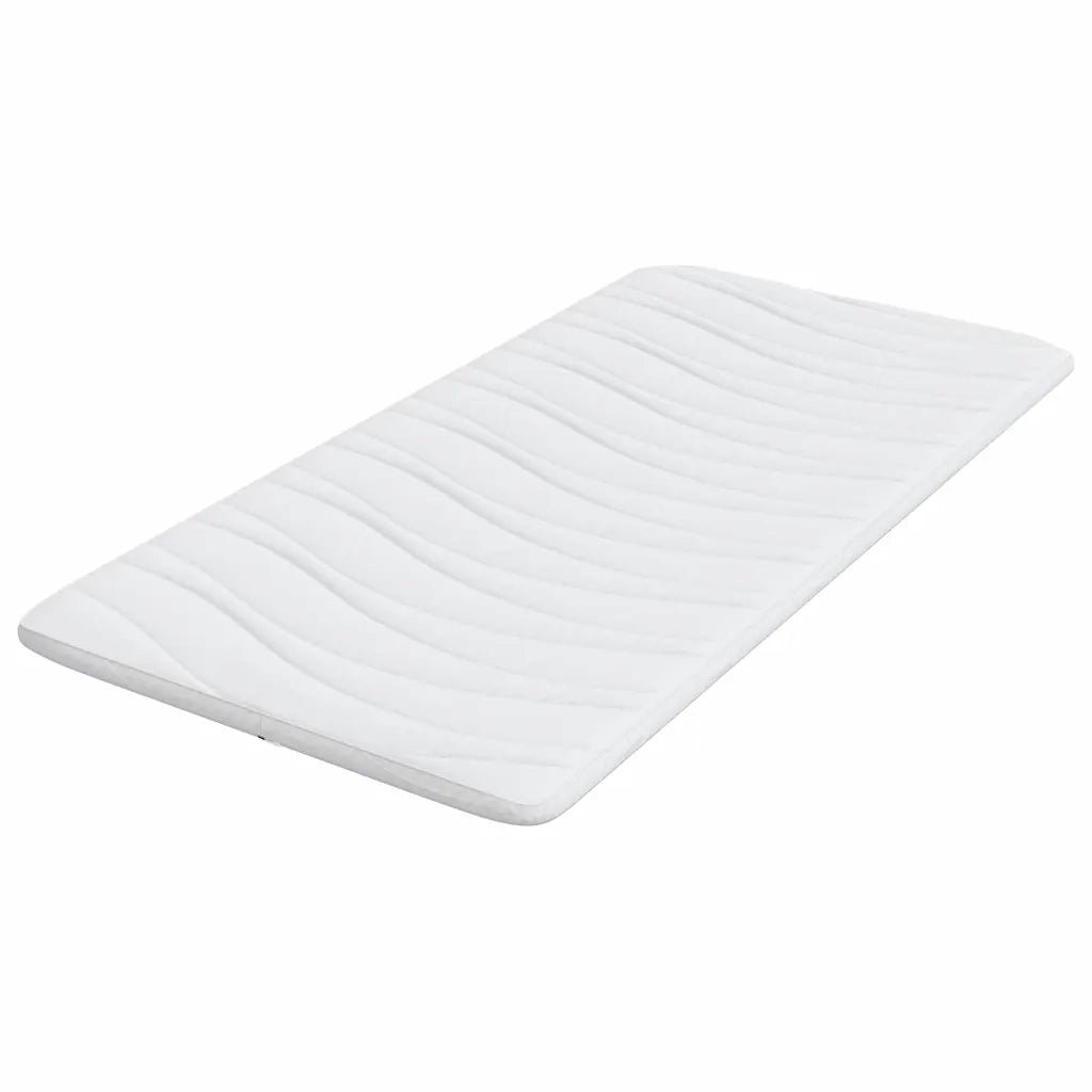 Topper per materasso Bianco 90 x 200 cm Tessuto a maglia 4106404