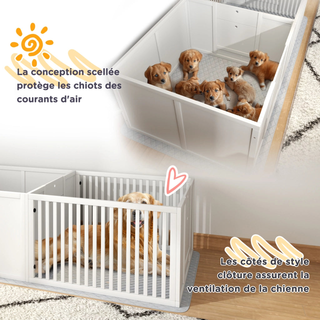 Cuccia per Cani e Cuccioli ¨C Minimal ¨C 166x80x50 cm, Bianco