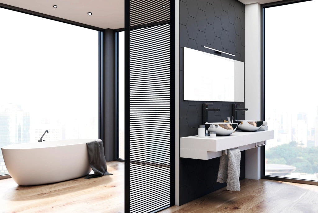 Applique bagno ASTEN 90cm nera LED 15W IP44 Kanlux