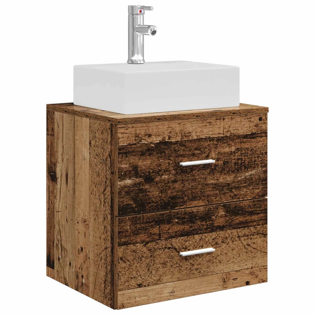 Set di mobili per il bagno 5 pz Legno antico 3406813