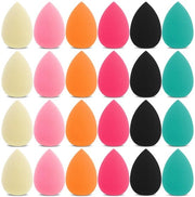 Mini spongi per make-up 24 pezzi - idonee per uso secco e umido - riutilizzabili - 3,3 × 2 cm - blender per make-up