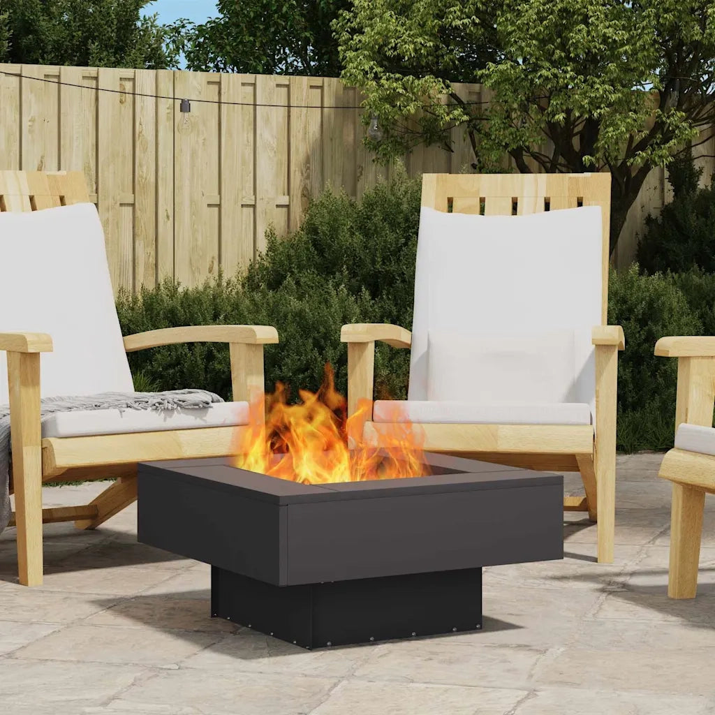 Focolare Nero 60 x 60 x 30 cm Acciaio 858954