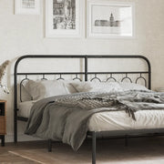 Testiera di Ricambio in Metallo Nero 193 cm 377154
