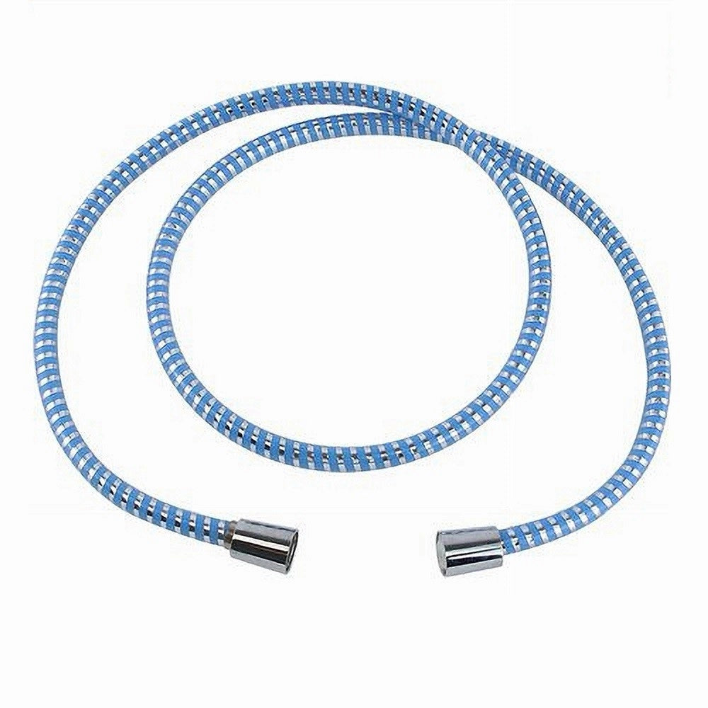 Trade Shop - Tubo Ricambio Laccio Flessibile Doccia 1.5 Mt Laccio Pvc Rivestimento Blu 87296 -