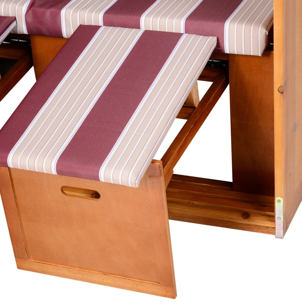 Poltrona a dondolo in legno per esterni ¨C Minimal ¨C Rot+Wei?, PE