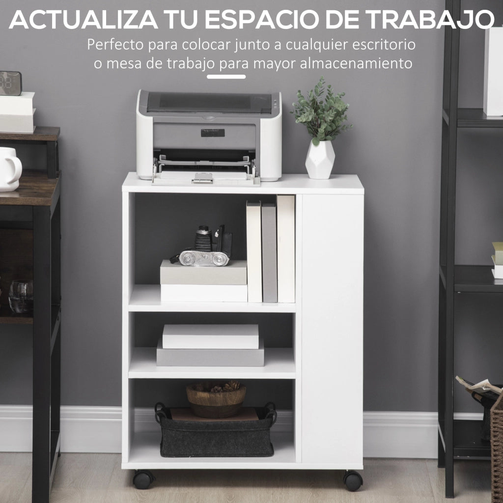 Cassettiera per stampante ¨C Minimal ¨C 60x40x75,8 cm bianco
