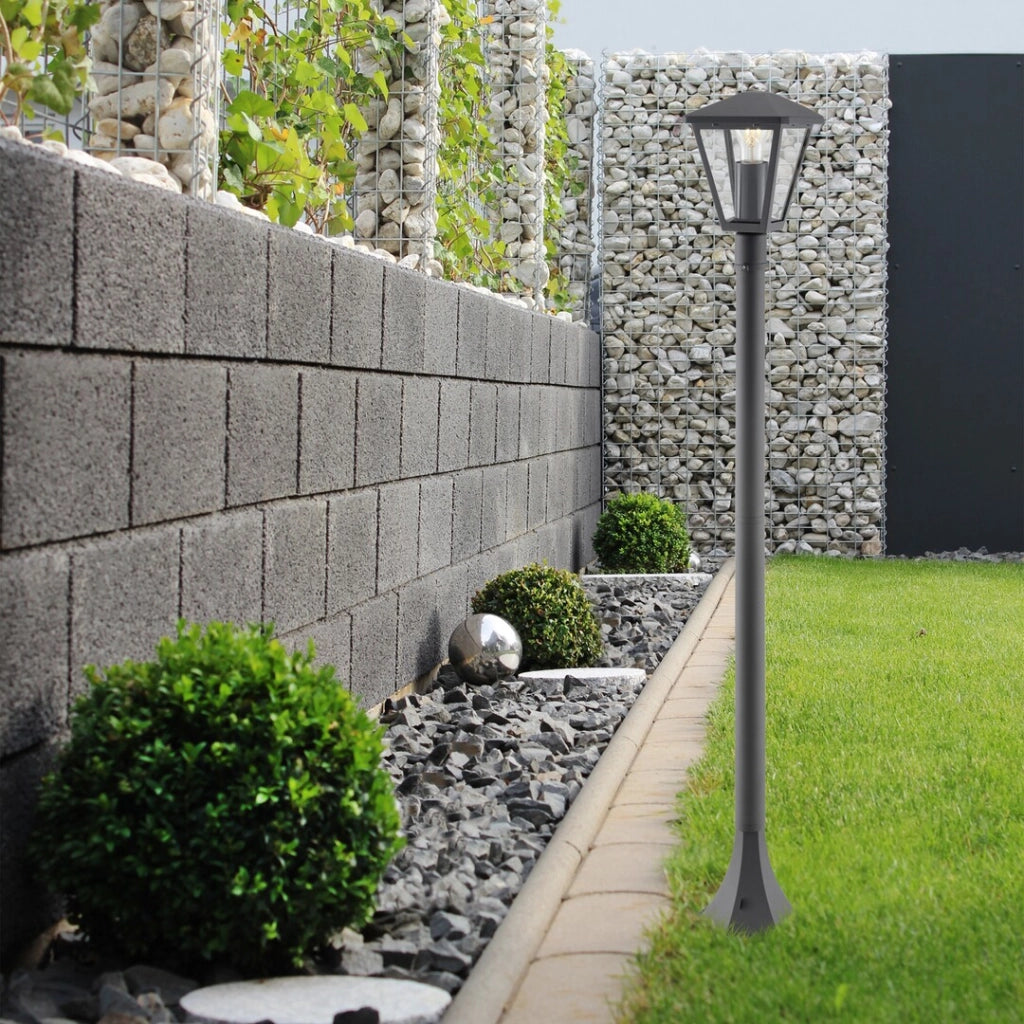 Lampione da giardino Paravento nero E27 IP44 Rabalux