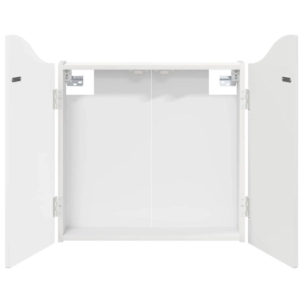 Armadio per Dartboard Bianco Lucido 56 x 12 x 63 cm 8006655