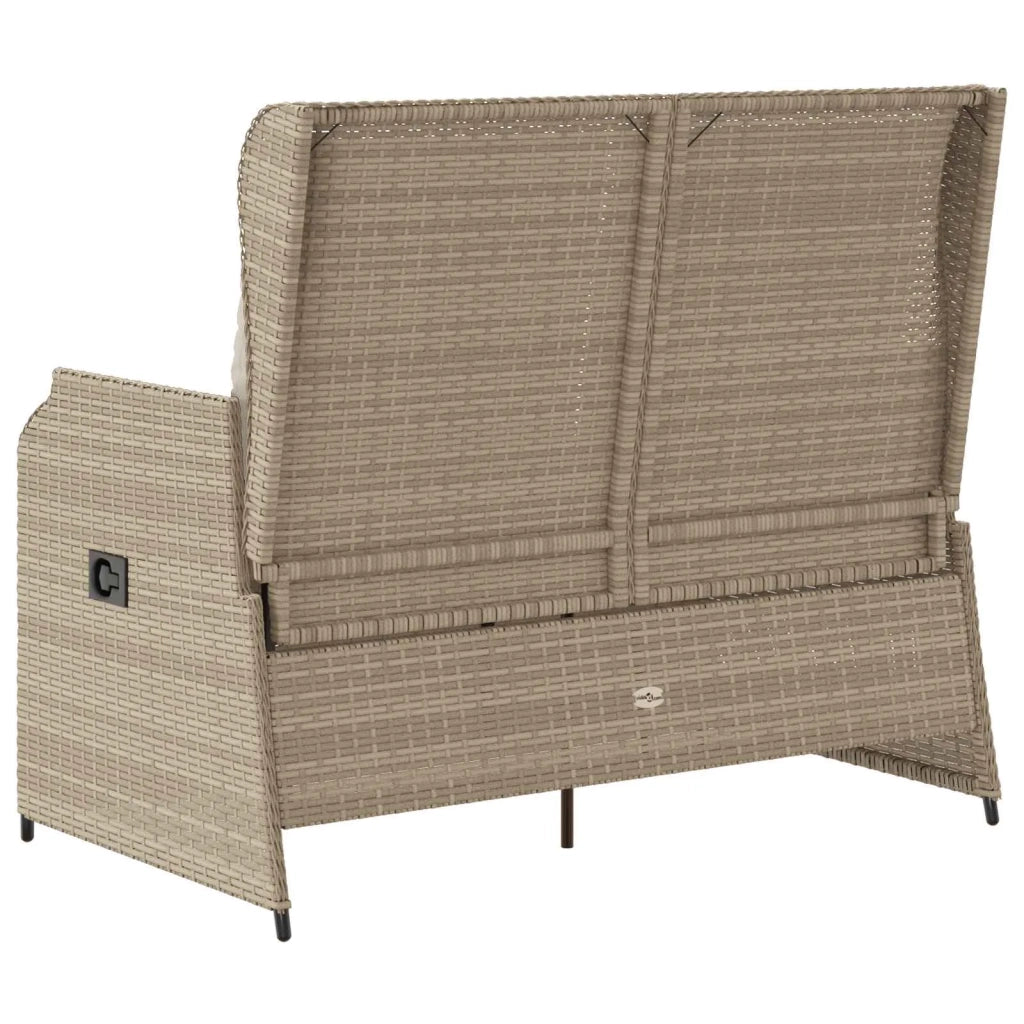 Panchina da giardino Beige polyrattan 3394462