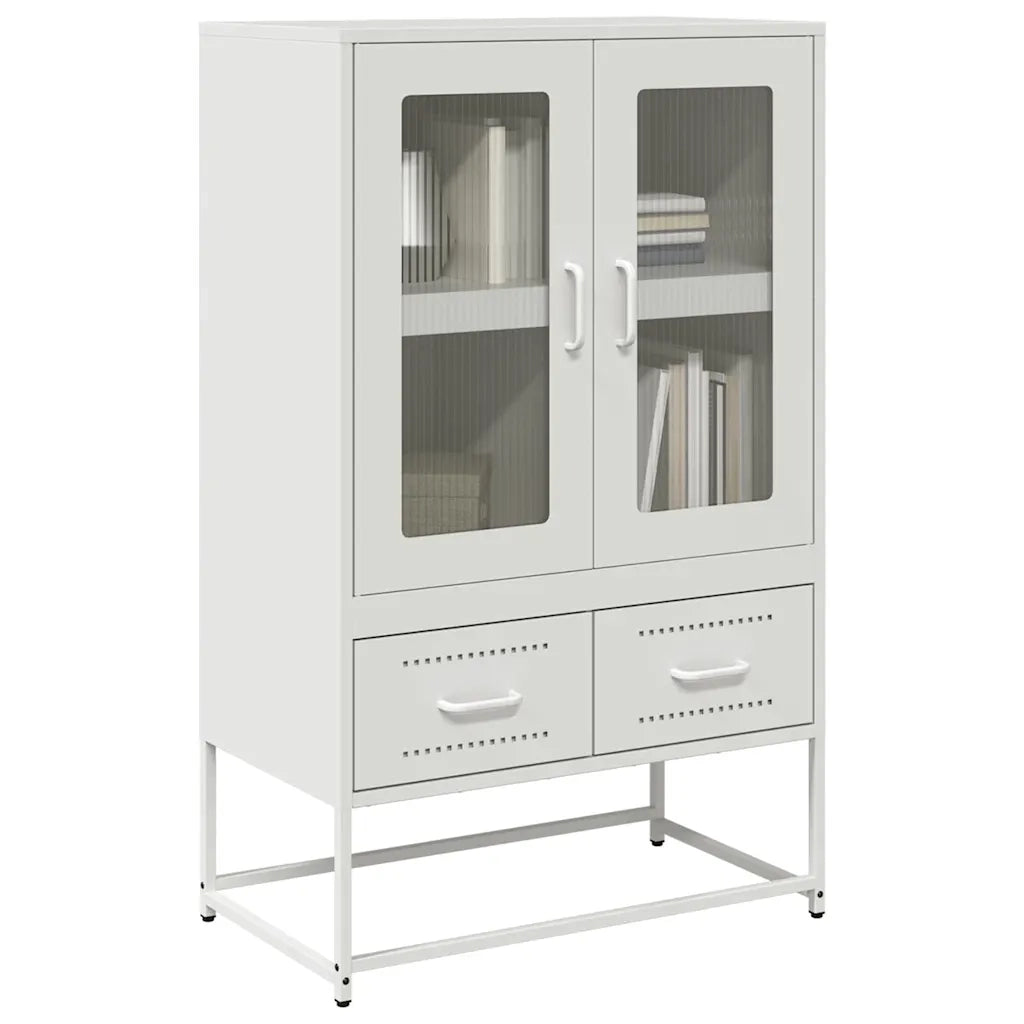 Credenza Bianca 68x39x111,5 cm Acciaio 853367