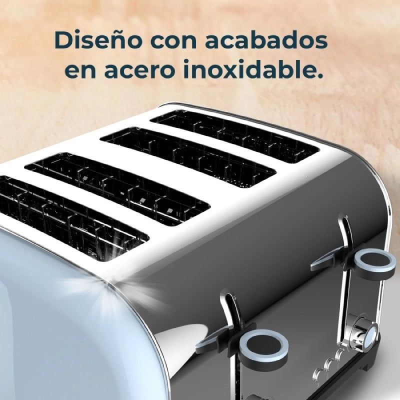 CECOTEC 04829 - Tostapane Toastin' time 1500 Double Blue