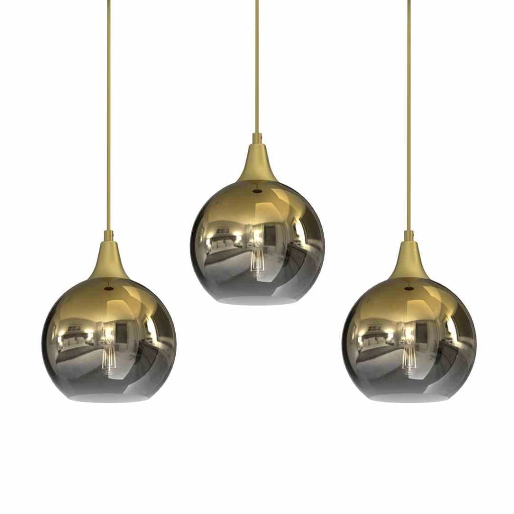 Lampadario sospeso Milagro Monte MLP8402 oro 3 luci