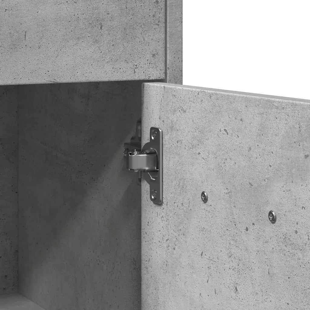 Mobile da Bagno Grigio Cemento 60x33x80 cm in Legno tecnico 856286
