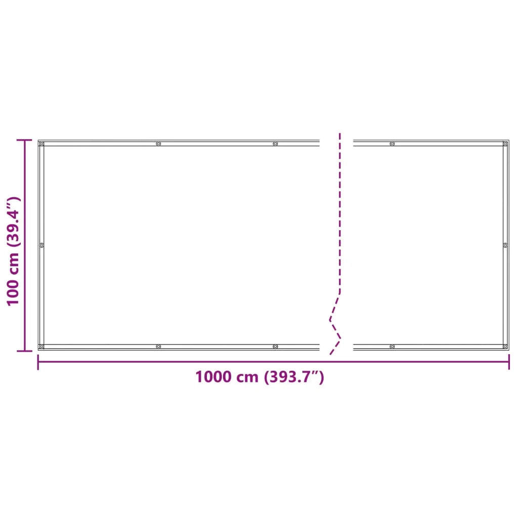 Schermo da balcone | Paravento da Balcone Borgogna 100 x 1000 cm Tessuto Oxford