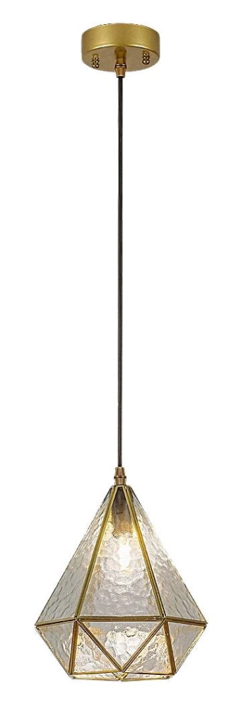 Lampada sospensione vintage oro vetro Norah E14 Rabalux