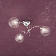 WILLOW PLAFONIERA 3 LUCI VETRO TRASPARENTE 1098-PL3-TR