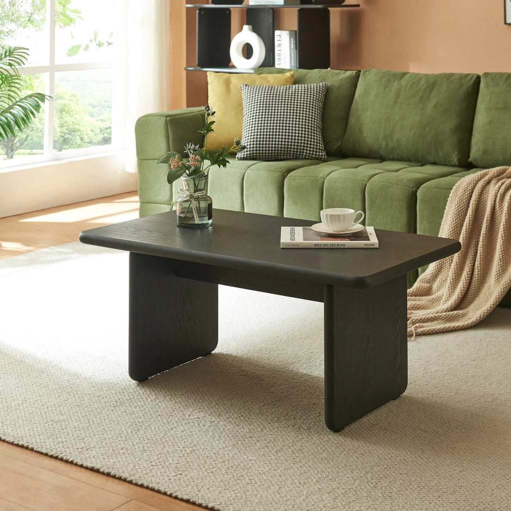 Tavolino Rettangolare da Salotto Gäljami 100 x 55 x 44 cm - Nero [en.casa]
